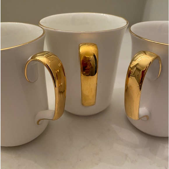 EUC 3/$50 ROYAL ALBERT BRISTOL RIBBED MUGS IN THE DISCONTINUED VAL D’OR PATTERN - Picture 11 of 15